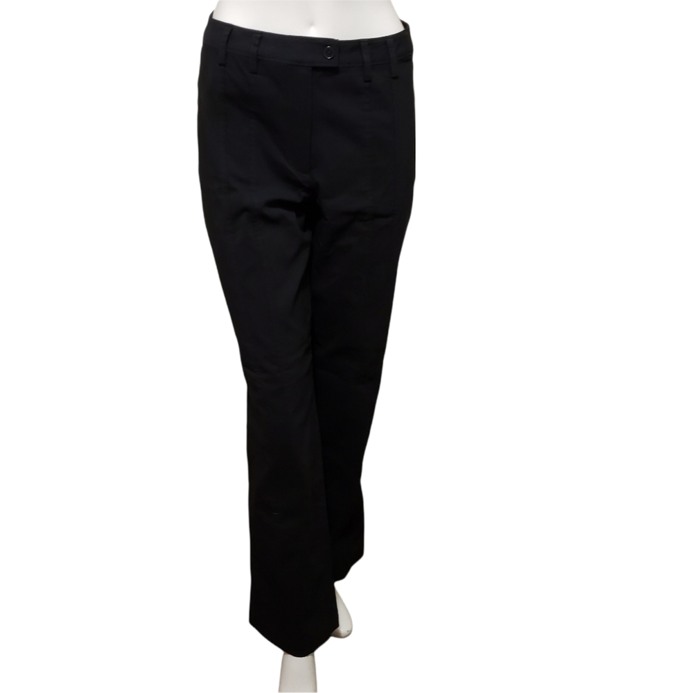 Tristan & Iseut black straight leg dress career dress pants size 6